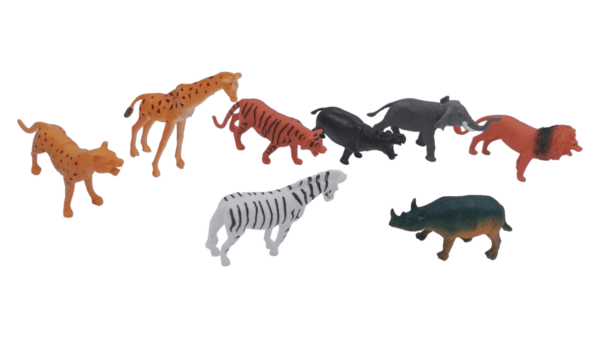 Ragvee® Toys Presents Set of 6 Small Size Full Action Toy Figure Jungle Cartoon Wild Animal Toys - Image 4