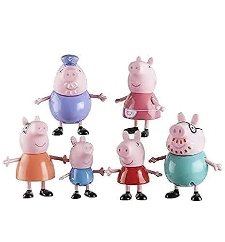 RAGVEE Pig Family Toy Set of 6 Soft Rubber face Toy Best Gift for Kids - Image 4