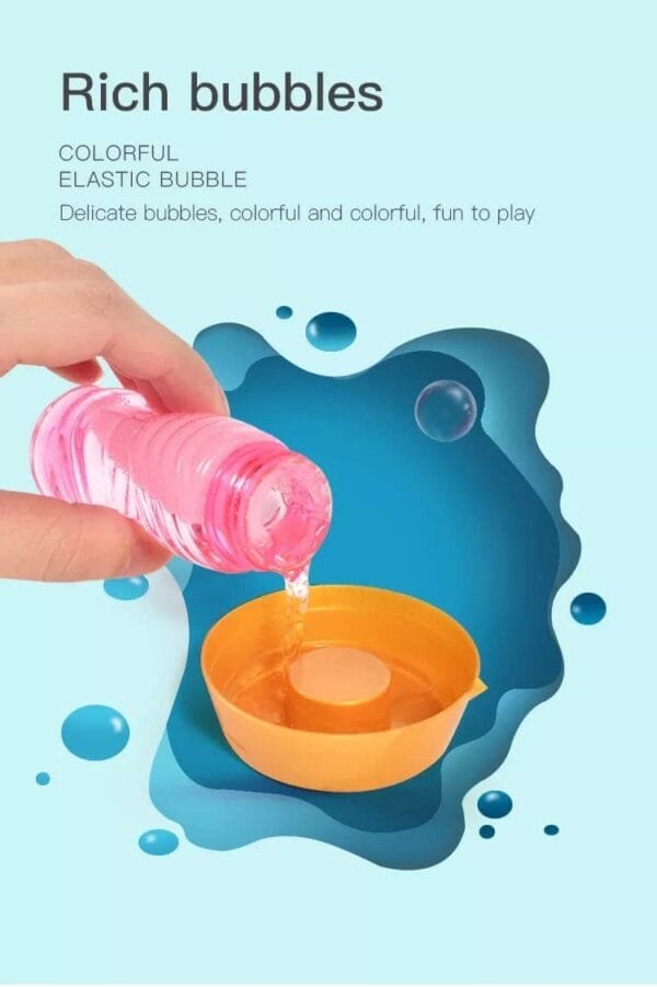 RAGVEE 8-Hole Electric Bubbles Gun for Toddlers Toys, New Gatling Bubble Machine Diwali Gun - Image 7