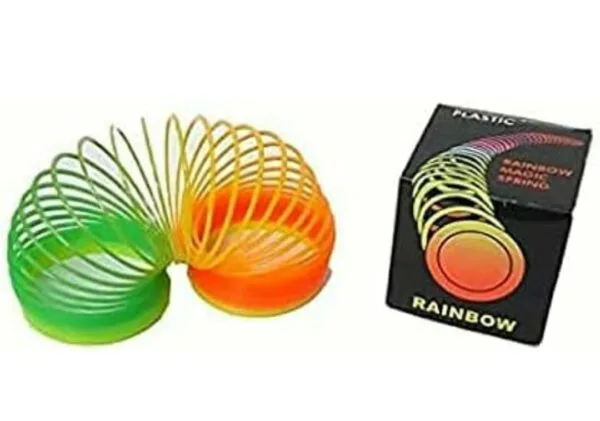 Ragvee Rainbow Spring Fun Activity Stress Relief Toy for Kids Adults of All Age Group, for Birthdays, Compact and Portable Easy to Carry (Multicolour) (Pack of 4) - Image 3