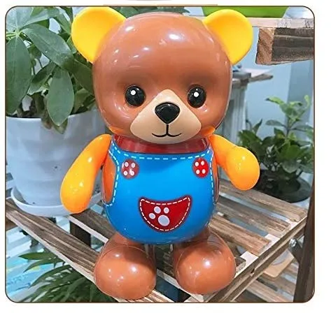 Ragvee Dance Bear Swinging Bear Light Music Dance Happy Bear Toy Action Figure Dancing Hero's with Music Flashlight Super Hero Toys Battery Operated Dancing Bear - Image 2