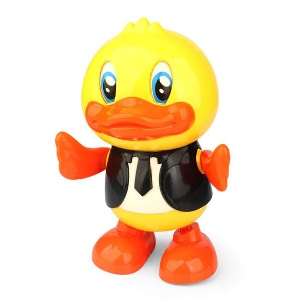 RAGVEE Duck Gentleman Toy for Kids with Flashing Lights and Musical Sounds, Helps Hand Eye Coordination - Hand and Feet Dance And Moving Eyes Real Dancing Action for Child - Image 5