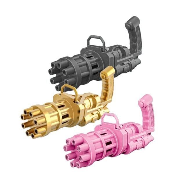 RAGVEE 8-Hole Electric Bubbles Gun for Toddlers Toys, New Gatling Bubble Machine Diwali Gun - Image 2