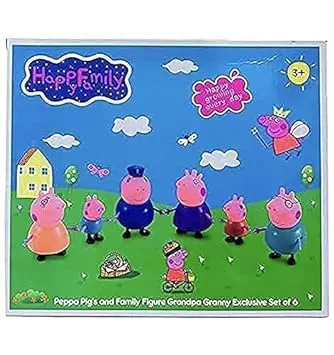 RAGVEE Pig Family Toy Set of 6 Soft Rubber face Toy Best Gift for Kids - Image 6