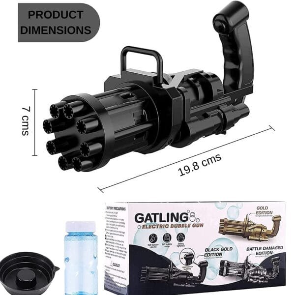 RAGVEE 8-Hole Electric Bubbles Gun for Toddlers Toys, New Gatling Bubble Machine Diwali Gun - Image 8