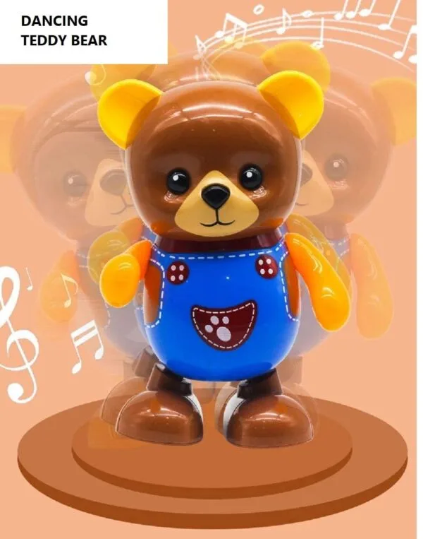 Ragvee Dance Bear Swinging Bear Light Music Dance Happy Bear Toy Action Figure Dancing Hero's with Music Flashlight Super Hero Toys Battery Operated Dancing Bear - Image 6