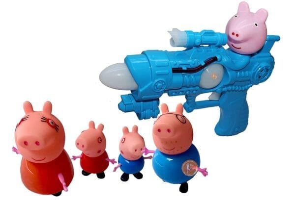 Ragvee Peppa Pig Musical Gun - Cartoon Paappa Pig Gun Kids Music Light and Sound Toy Gun Musical Toy Gun for Kids, Perfect for Birthday, Diwali, Christmas - Image 2