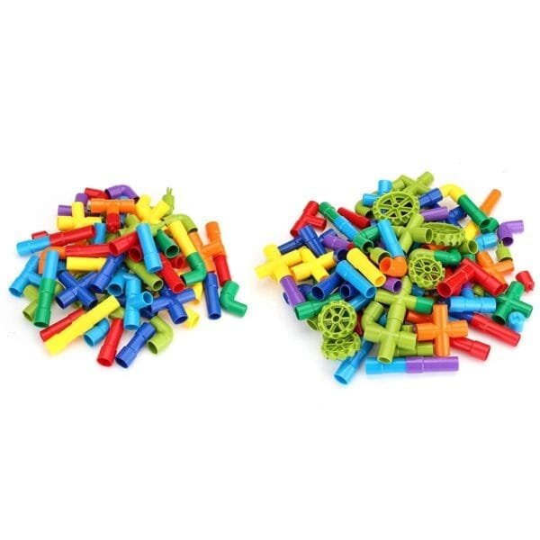 Ragvee Presents Building Blocks Kids Educational Toys Creative Tube Locks Construction Kit Pipe Tube Building Sets Preschool Learning Toys, Present Gift for Kids Boys and Girls - Image 5