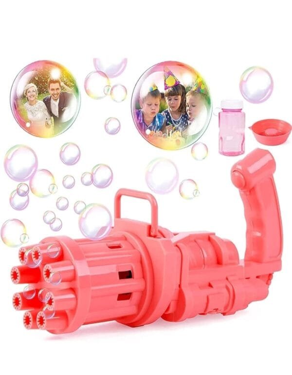 RAGVEE 8-Hole Electric Bubbles Gun for Toddlers Toys, New Gatling Bubble Machine Diwali Gun - Image 5