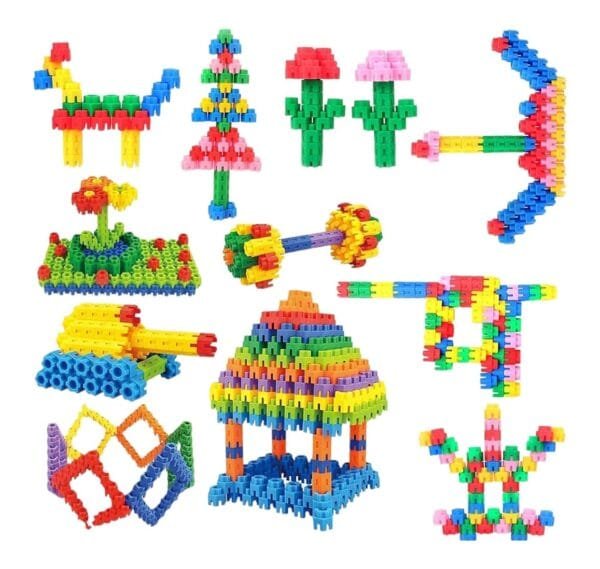 RAGVEE Kid's Smart Hexagon Educational Building Blocks Set (Multicolor) - 80 Pieces - Image 3