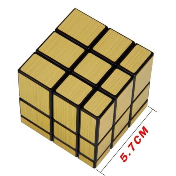 Ragvee 3X3X3 Gold Mirror High Speed Cube (3X3 Mirror Gold Cubing Classroom) Magic Cube. - Image 4