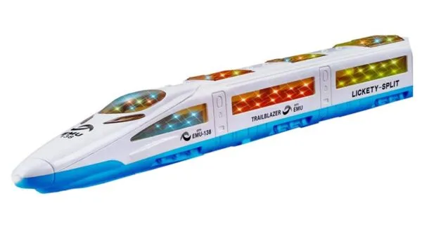 Ragvee Emu Trains Metro Train High Speed Bump and GO Action Bullet Train Toy for Kids, Colorful LED Light Effect and Musical Sound Toy for Both Boy's and Girl's - Image 4