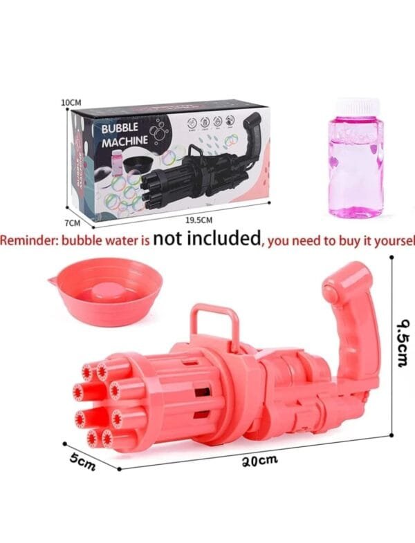 RAGVEE 8-Hole Electric Bubbles Gun for Toddlers Toys, New Gatling Bubble Machine Diwali Gun - Image 4