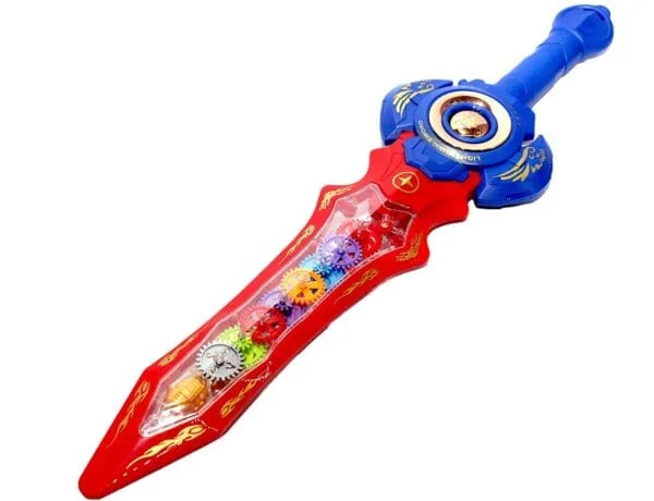 RAGVEE Delivering Joys of Life Electric Transparent Mechanical Gear Space Sword for Kids with Music- Random Colour|| Pack of 1 - Image 7