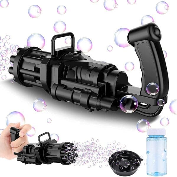 RAGVEE 8-Hole Electric Bubbles Gun for Toddlers Toys, New Gatling Bubble Machine Diwali Gun - Image 6