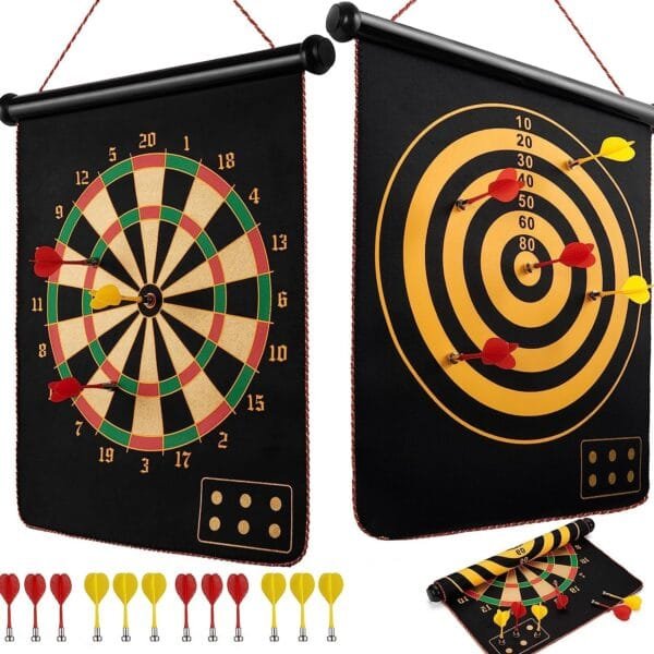 RAGVEE Safety Magnetic Dart Board Indoor And Outdoor Game with 4 Darts Board Dart Board Board Game