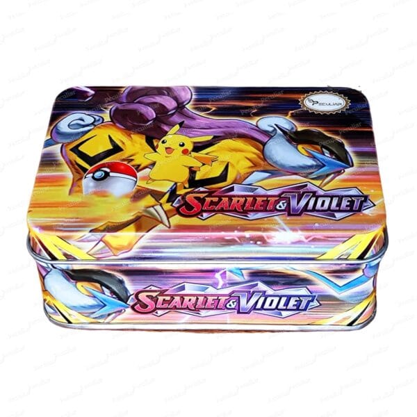 All New Mini PM Scarlet And Violet with 41 Cards, Totally Surprising Sealed Pack Card Game in Attractive Tin Box for All (Mini Scarlet Violet) - Image 7