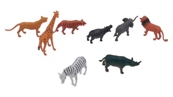 Ragvee® Toys Presents Set of 6 Small Size Full Action Toy Figure Jungle Cartoon Wild Animal Toys - Image 6