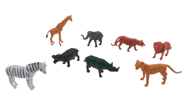 Ragvee® Toys Presents Set of 6 Small Size Full Action Toy Figure Jungle Cartoon Wild Animal Toys - Image 7