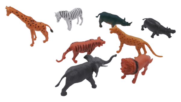 Ragvee® Toys Presents Set of 6 Small Size Full Action Toy Figure Jungle Cartoon Wild Animal Toys - Image 9