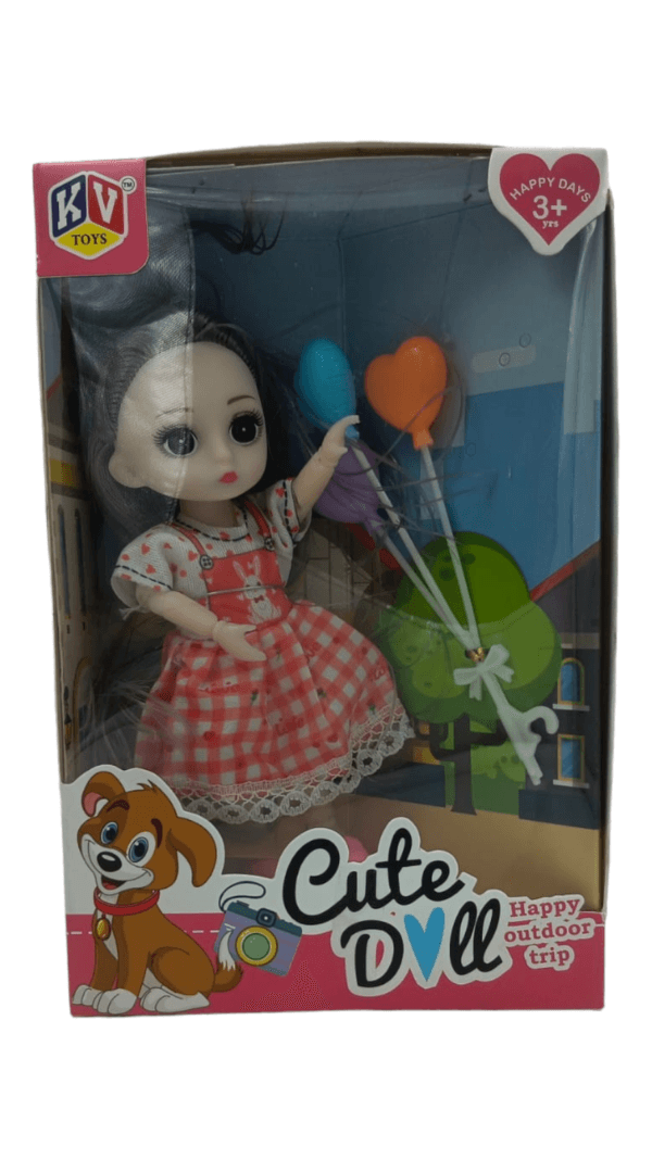 Ragvee Cute Doll Happy Outdoor Trip Under The Sun We Grow  Together For Children's (Pack of 1 Multicolour) - Image 3