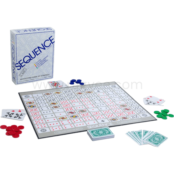 Ragvee Sequence Board Game | Make 5 in a Row | Family Games for Adults and Kids | Board Game for Family - Image 4