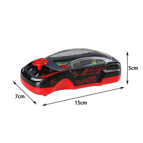 Ragvee Hand-Held Car Game Portable Adventure Game Machine Speed Car Toy, Children's Toy Manual Puzzle Simulation Racing Machine Steering Wheel - Image 2