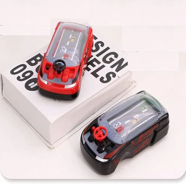 Ragvee Hand-Held Car Game Portable Adventure Game Machine Speed Car Toy, Children's Toy Manual Puzzle Simulation Racing Machine Steering Wheel - Image 3