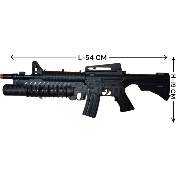 Combat Military Mission Ak 988 Machine Gun Toy with LED Flashing Lights and Sound Effects for Boys Girls Kids Playing Gun Toys - Image 3