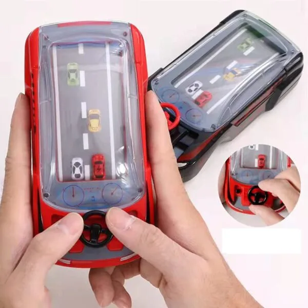 Ragvee Hand-Held Car Game Portable Adventure Game Machine Speed Car Toy, Children's Toy Manual Puzzle Simulation Racing Machine Steering Wheel - Image 13