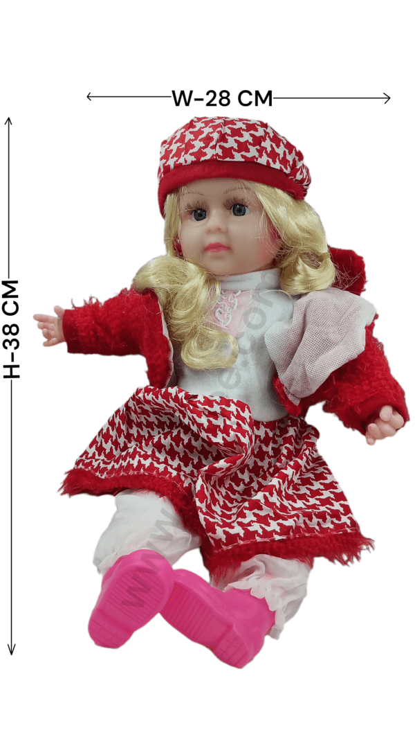 Ragvee Cute Gorgeous Girl Doll Toy with Beautiful Dress and Elegant Eyes-Multicolour - Image 5