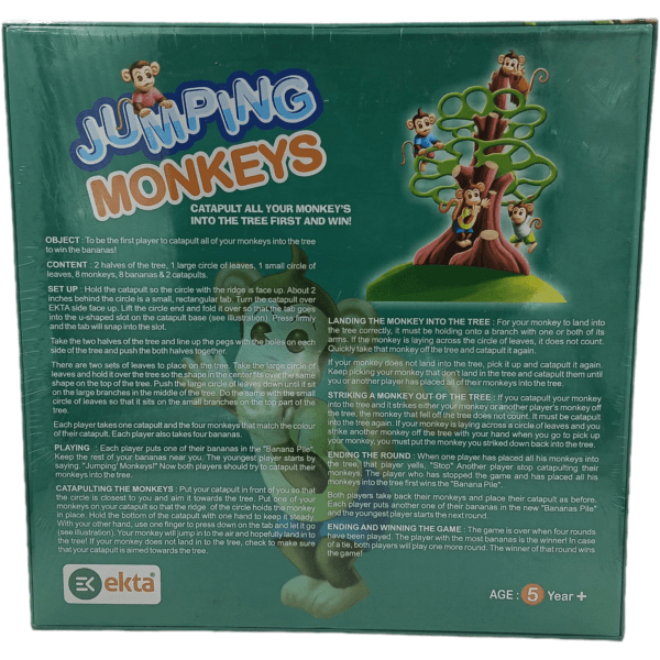 Ragvee Jumping Monkeys Junior Family Entertainment Game with 8 Monkeys 2 Shooters | Tabletop Action Game for 2 Players - Image 7