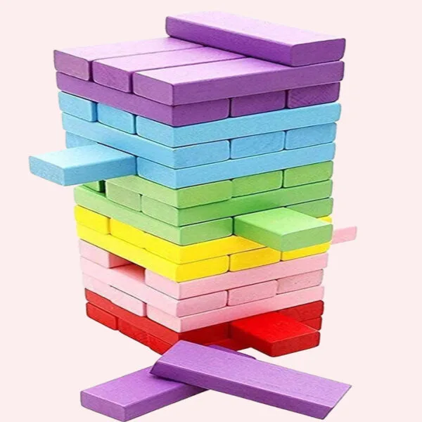 120 pcs 12 Color Dominos Blocks Set  (Multicolor)